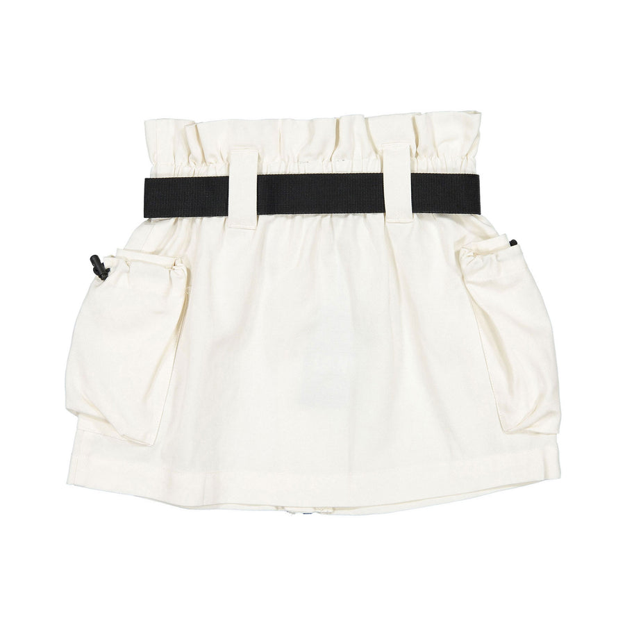 DKNY  White Skirt+Belt