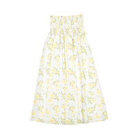 Ava and Lu Yellow Floral Maxi Skirt