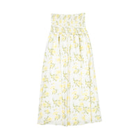 Ava and Lu Yellow Floral Maxi Skirt