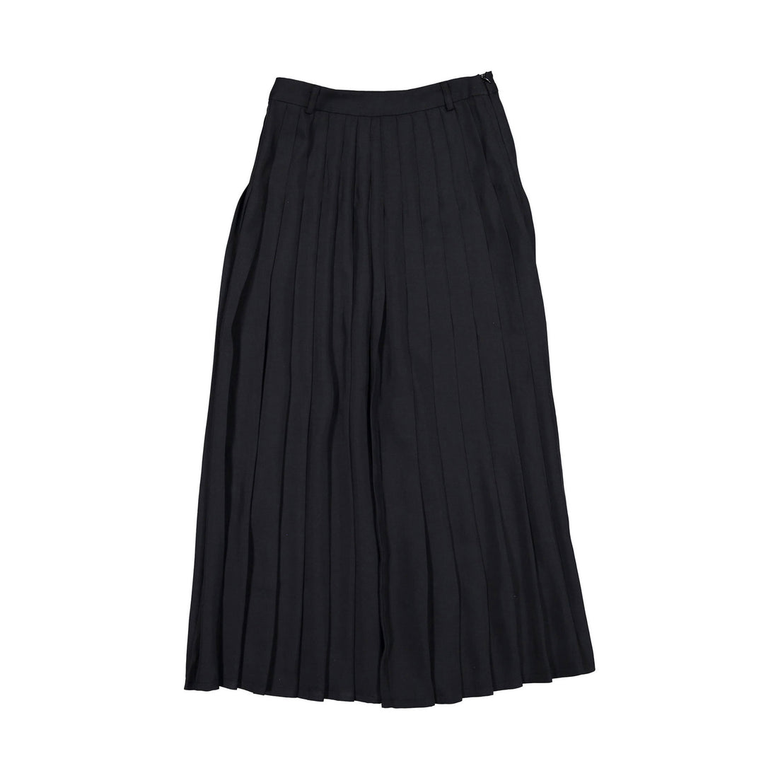 Ava and Lu Black Maxi Pleated Skirt