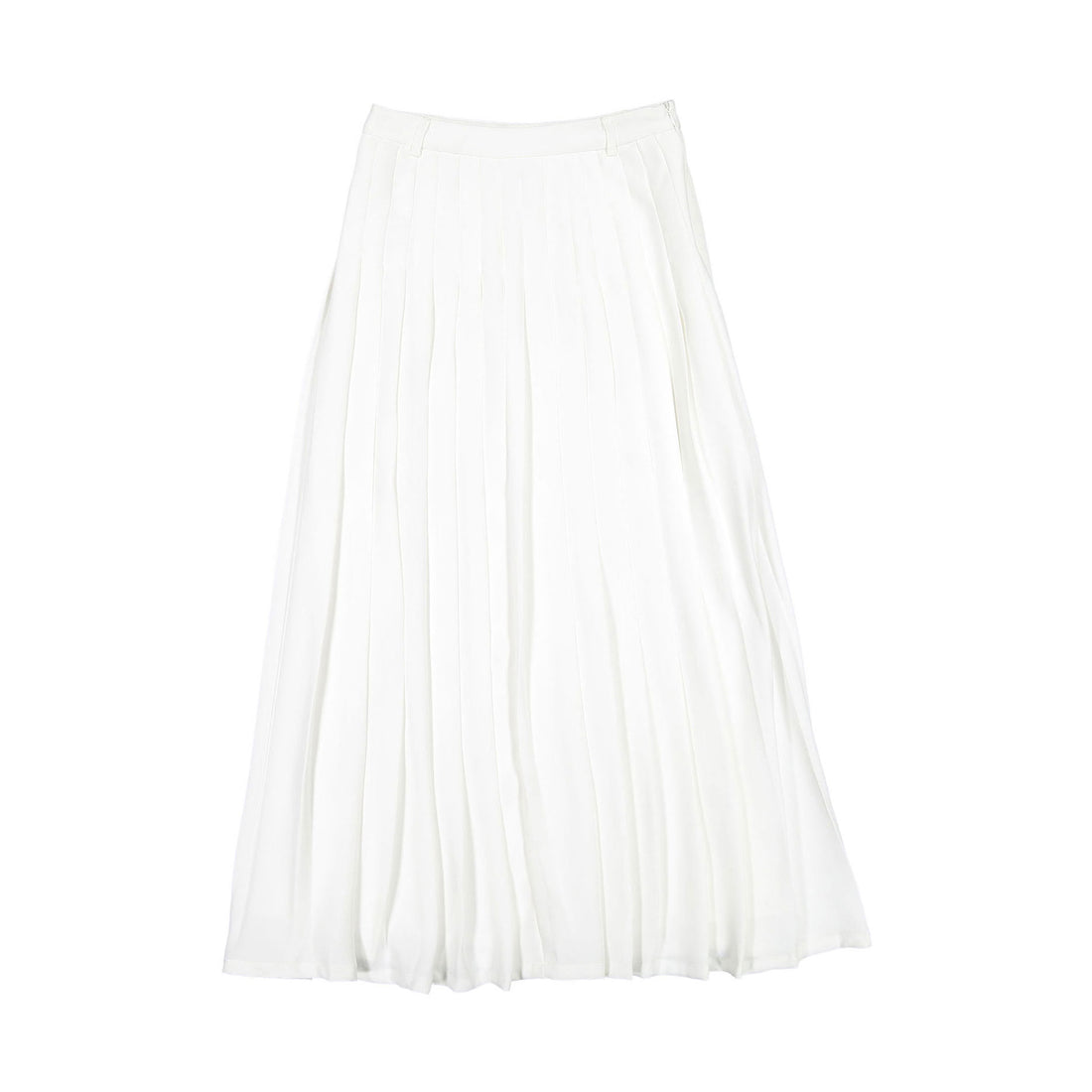 Ava and Lu White Maxi Pleated Skirt