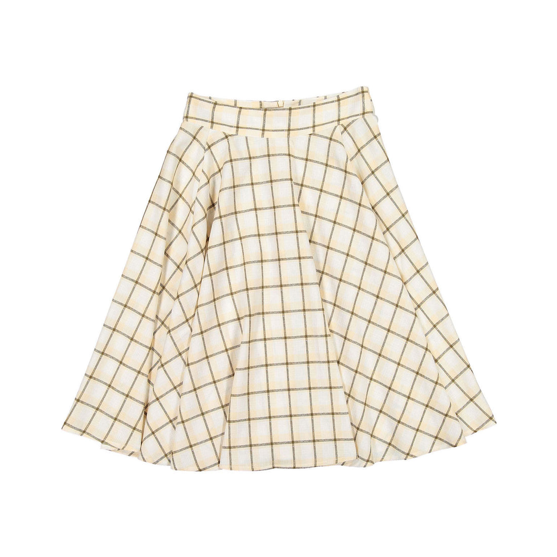 Ava and Lu Blush Plaid Flair Skirt