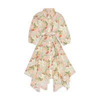 Ava and Lu Mint Floral Hankerchief Dress