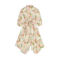 Ava and Lu Mint Floral Hankerchief Dress