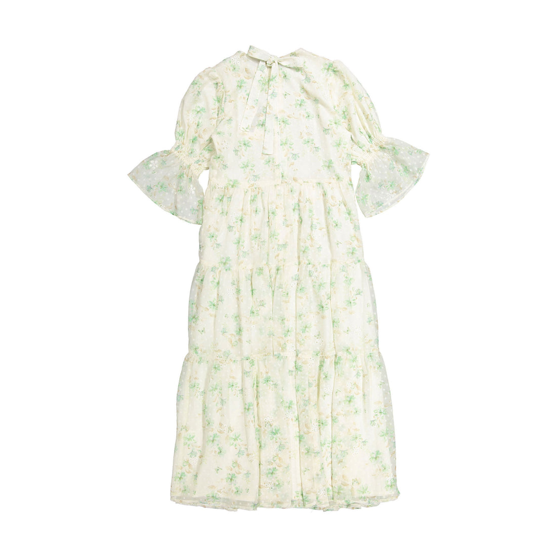 A4 Blush Floral Eyelet Chiffon Dress