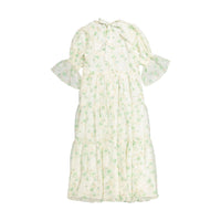 A4 Blush Floral Eyelet Chiffon Dress