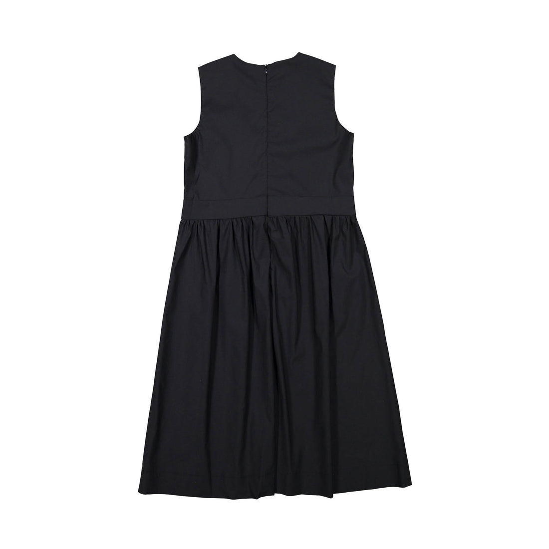 A4 Black Tafetta Waisted Dress