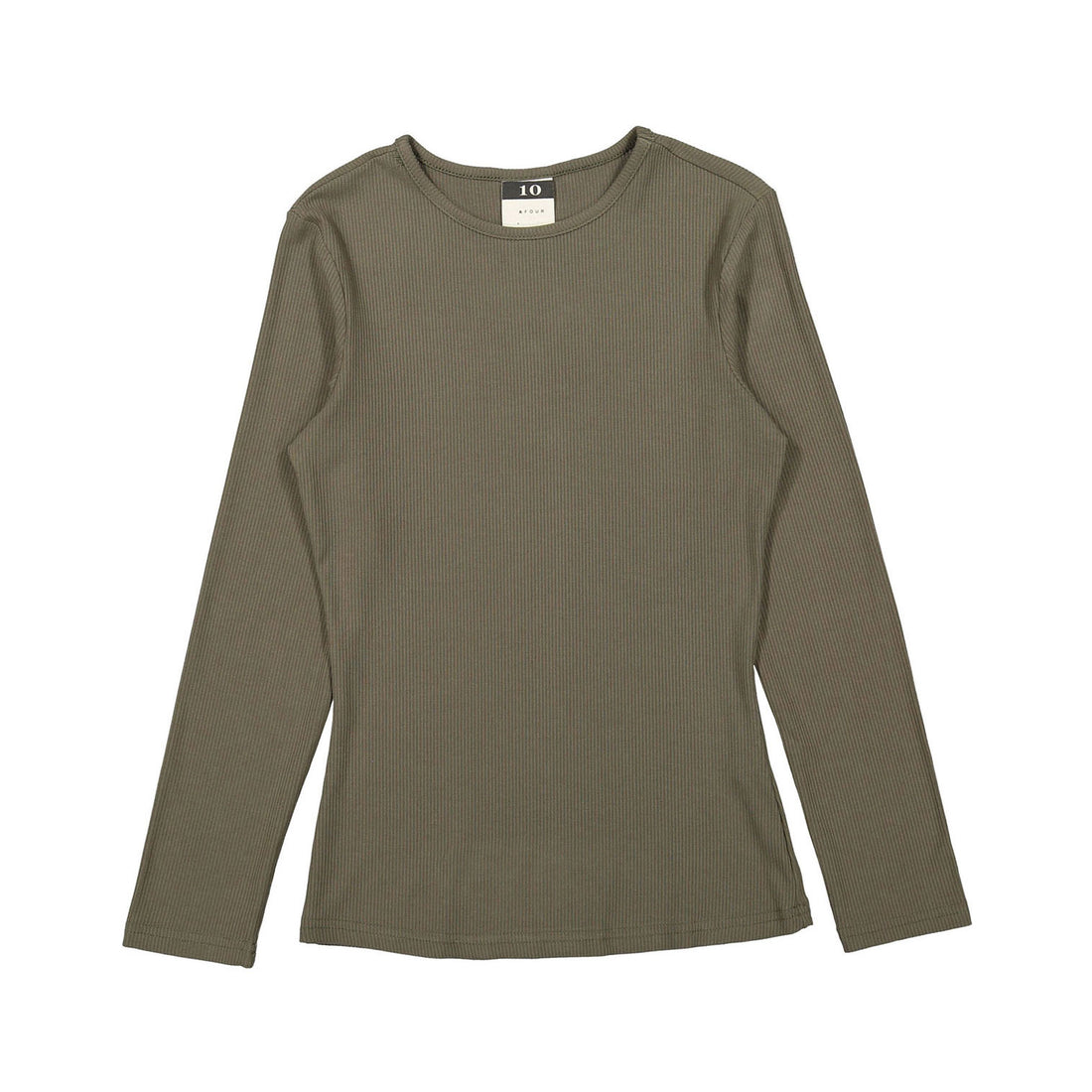 A4 Khaki Ribbed Tee