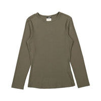 A4 Khaki Ribbed Tee