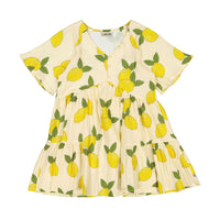Carlijnq Lemon - Dress With 3 Buttons