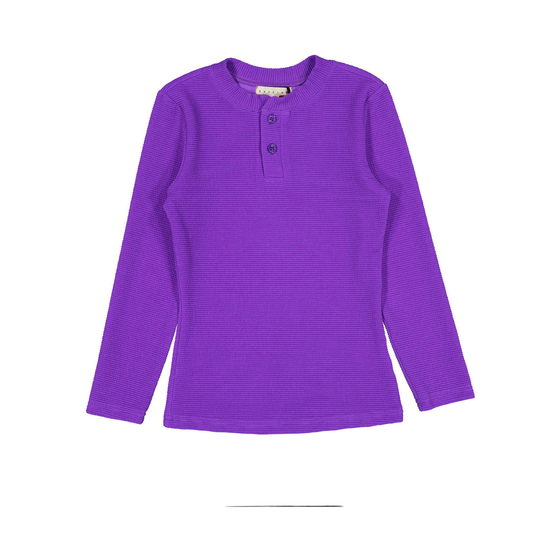 zero + us Bright Violet Ribbed Tech Tee