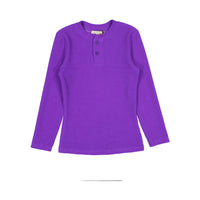 zero + us Bright Violet Ribbed Tech Tee