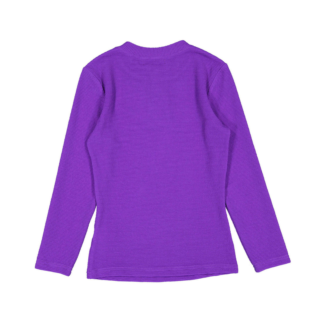 zero + us Bright Violet Ribbed Tech Tee