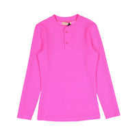 zero + us Neon Pink Ribbed Tech Tee