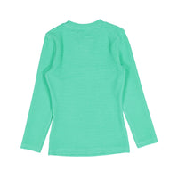 zero + us Mint Ribbed Tech Tee