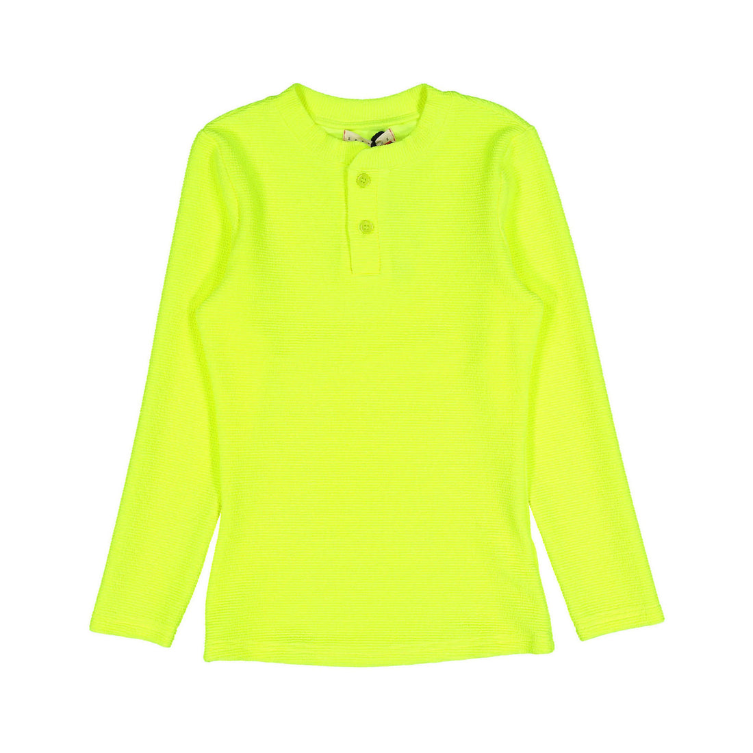 zero + us Neon Yellow Ribbed Tech Tee