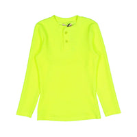 zero + us Neon Yellow Ribbed Tech Tee