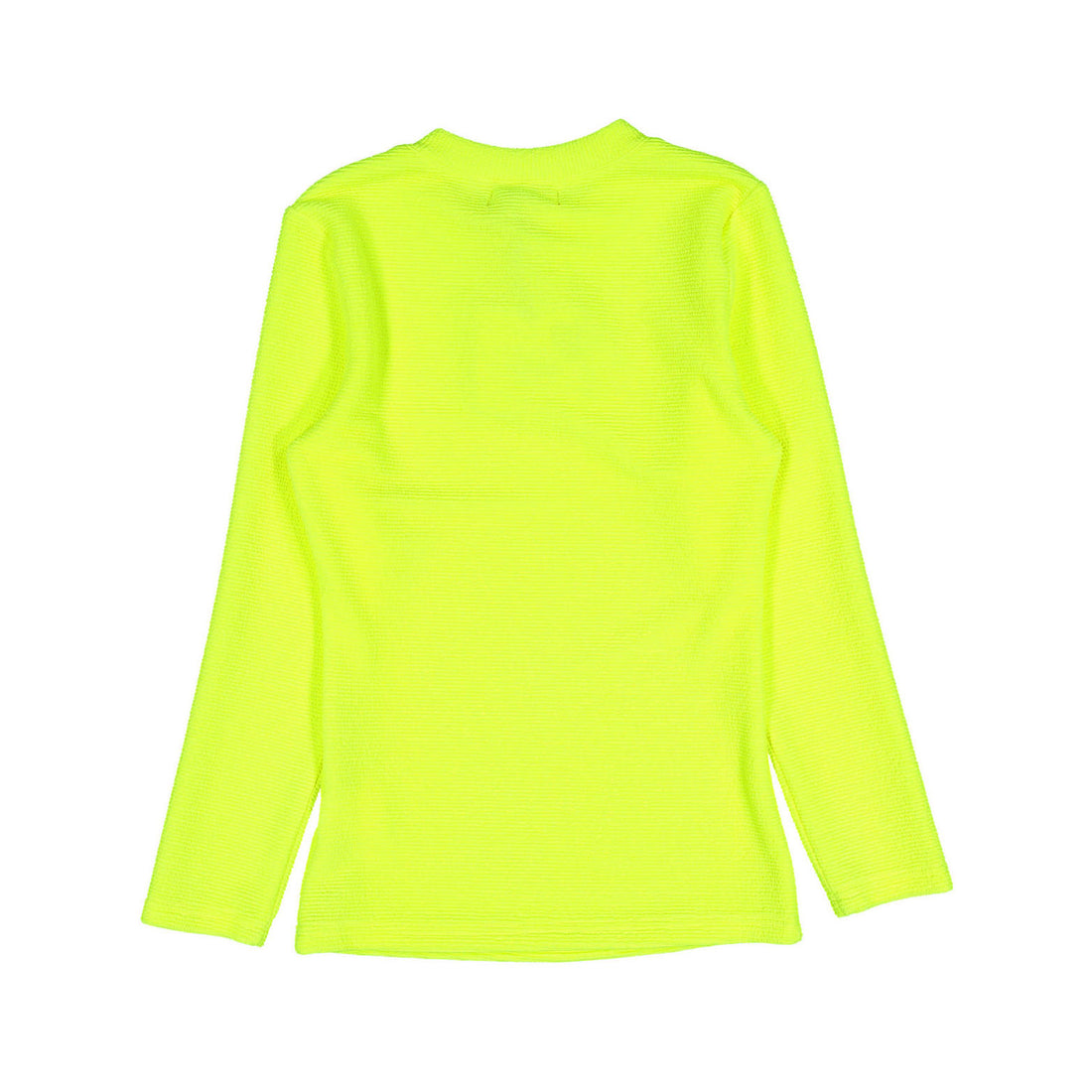 zero + us Neon Yellow Ribbed Tech Tee