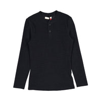 zero + us Black Ribbed Tech Tee