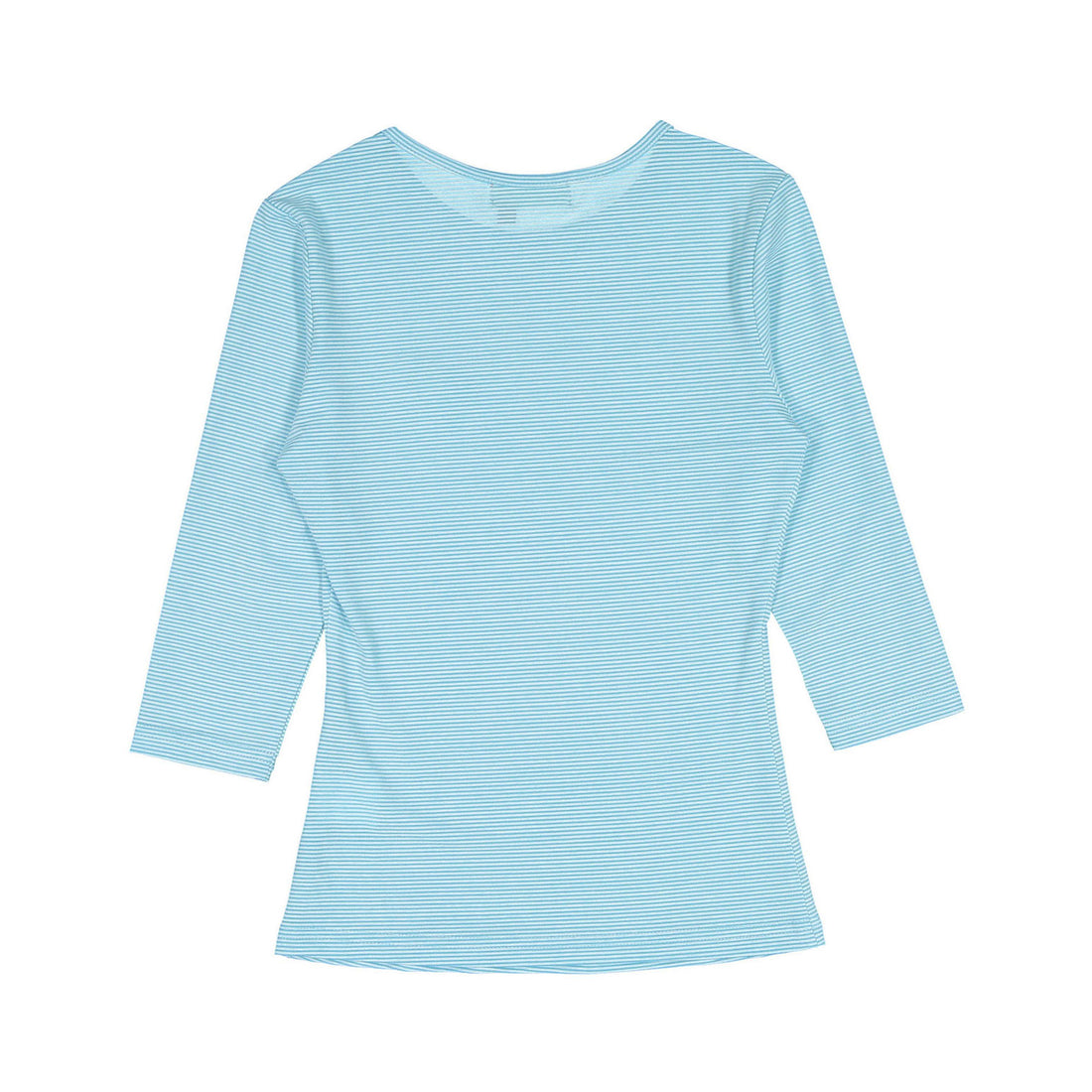 zero + us Blue Striped Heart Tee