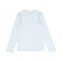 zero + us Light Blue Stripe Heart Tee