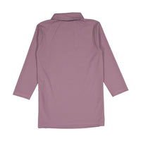 Ava Jeans Mauve Zipper Polo