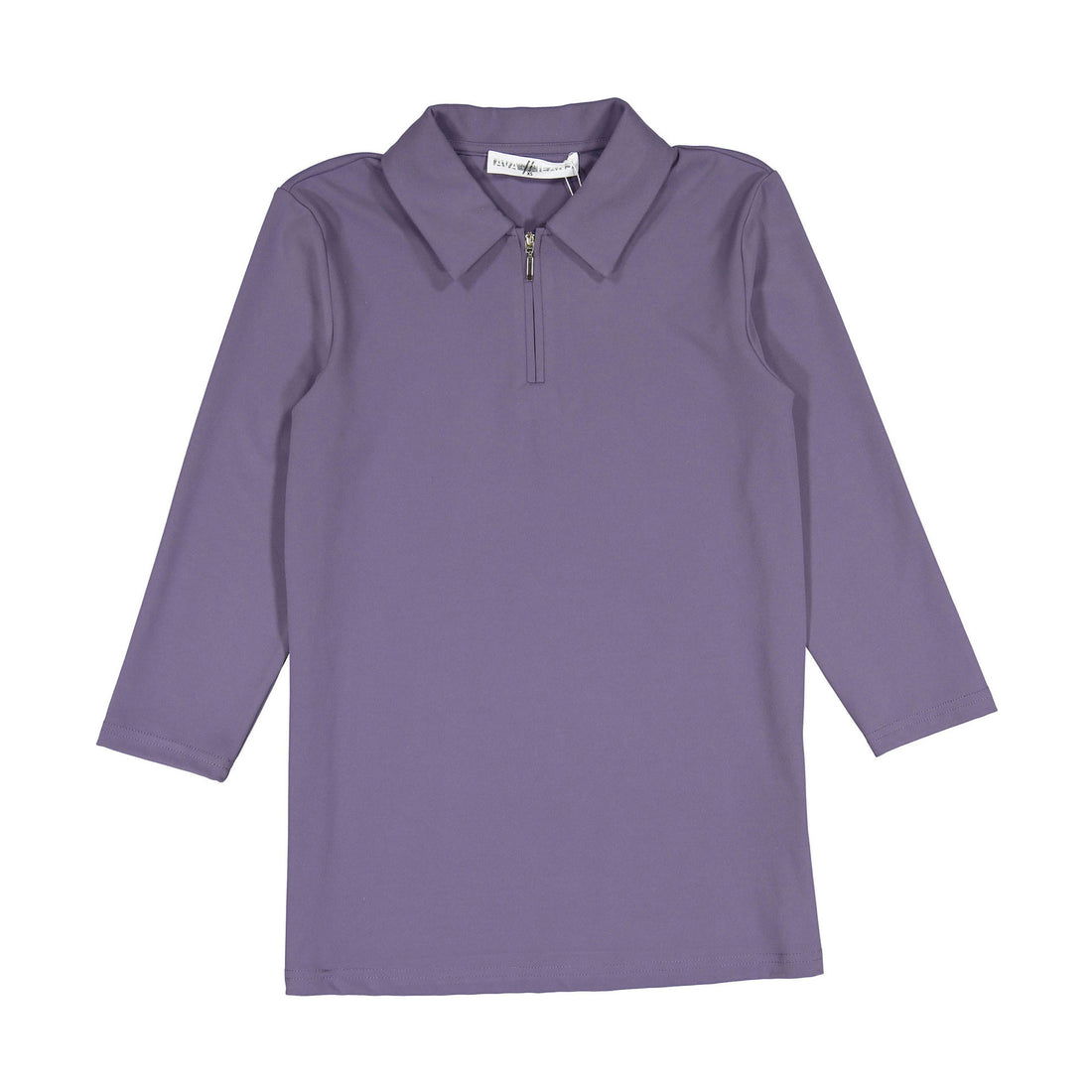 Ava Jeans Deep Mauve Zipper Polo