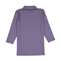 Ava Jeans Deep Mauve Zipper Polo