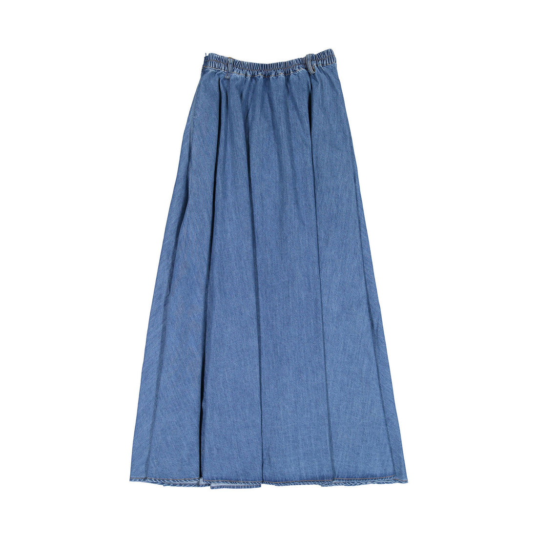 Ava Jeans Flared Denim Maxi Skirt