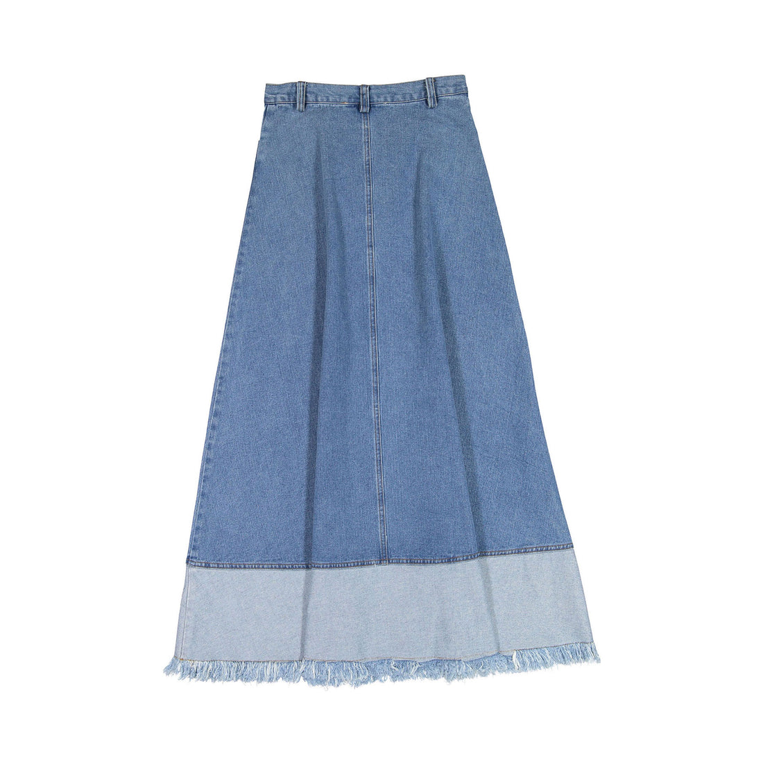 Ava Jeans Denim Two Toned Skirt