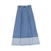 Ava Jeans Denim Two Toned Skirt