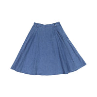 Ava Jeans Flared Denim Skirt