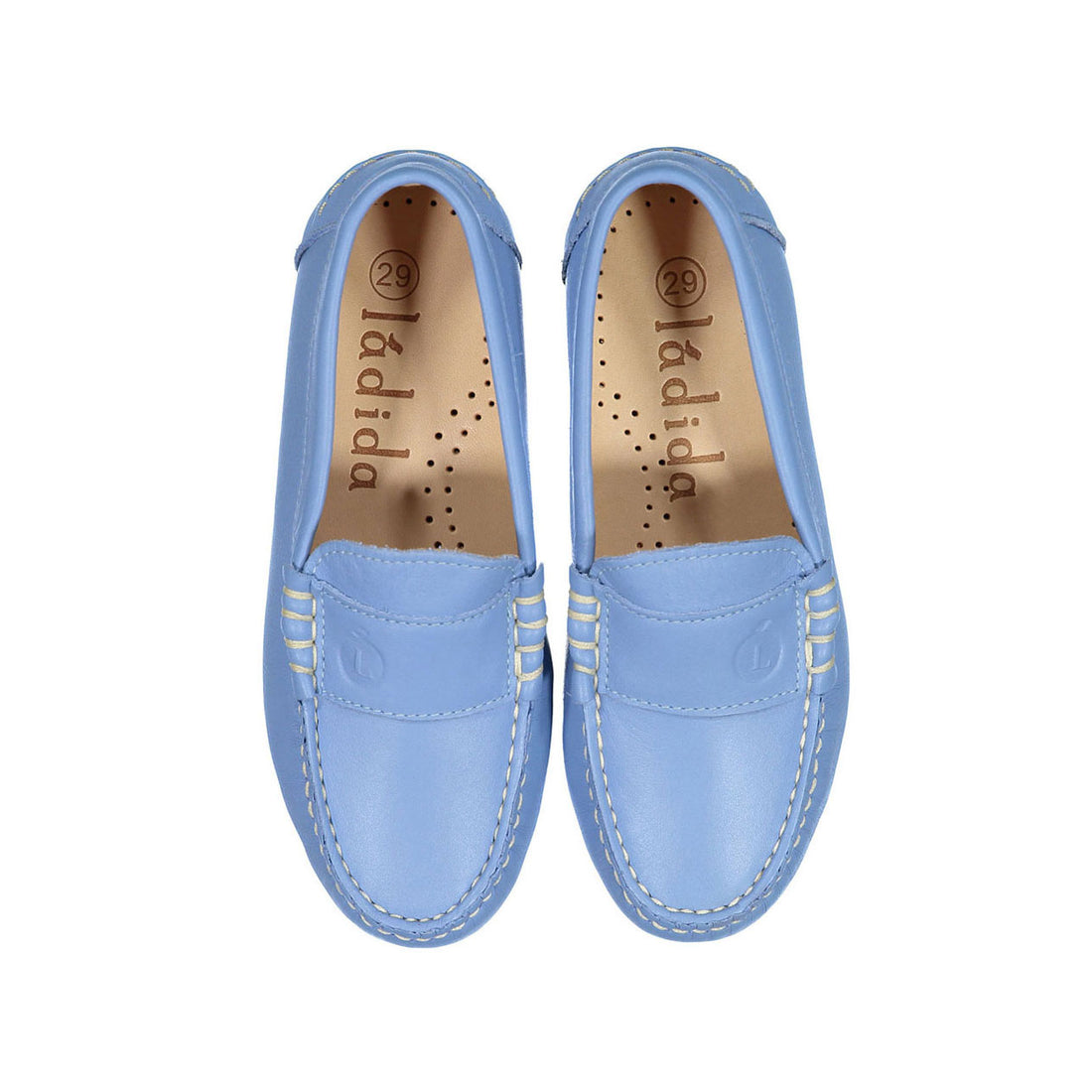 Ladida Light Blue Leather Loafer