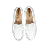 Ladida White Leather Loafer