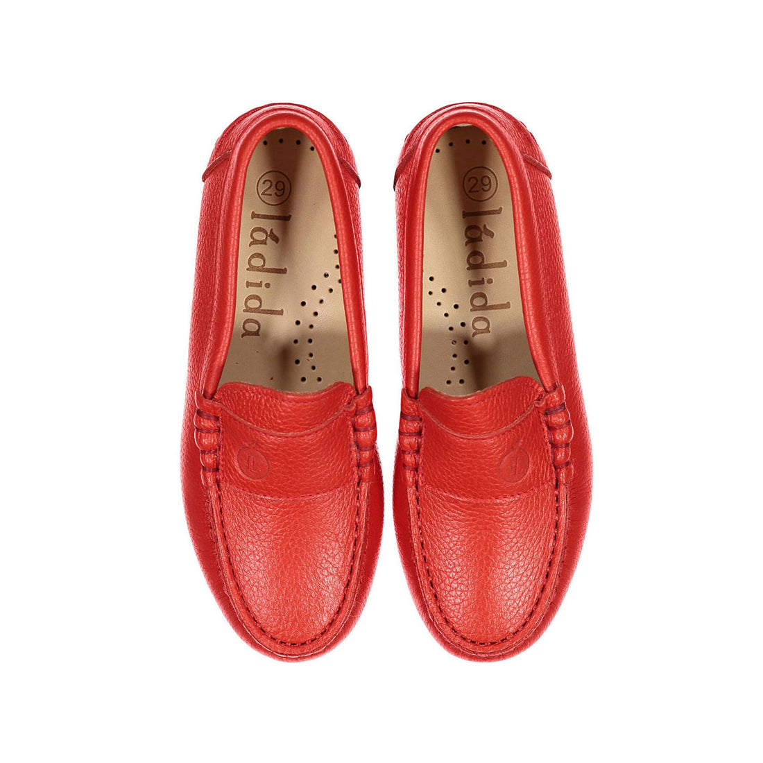 Ladida Red Leather Loafer