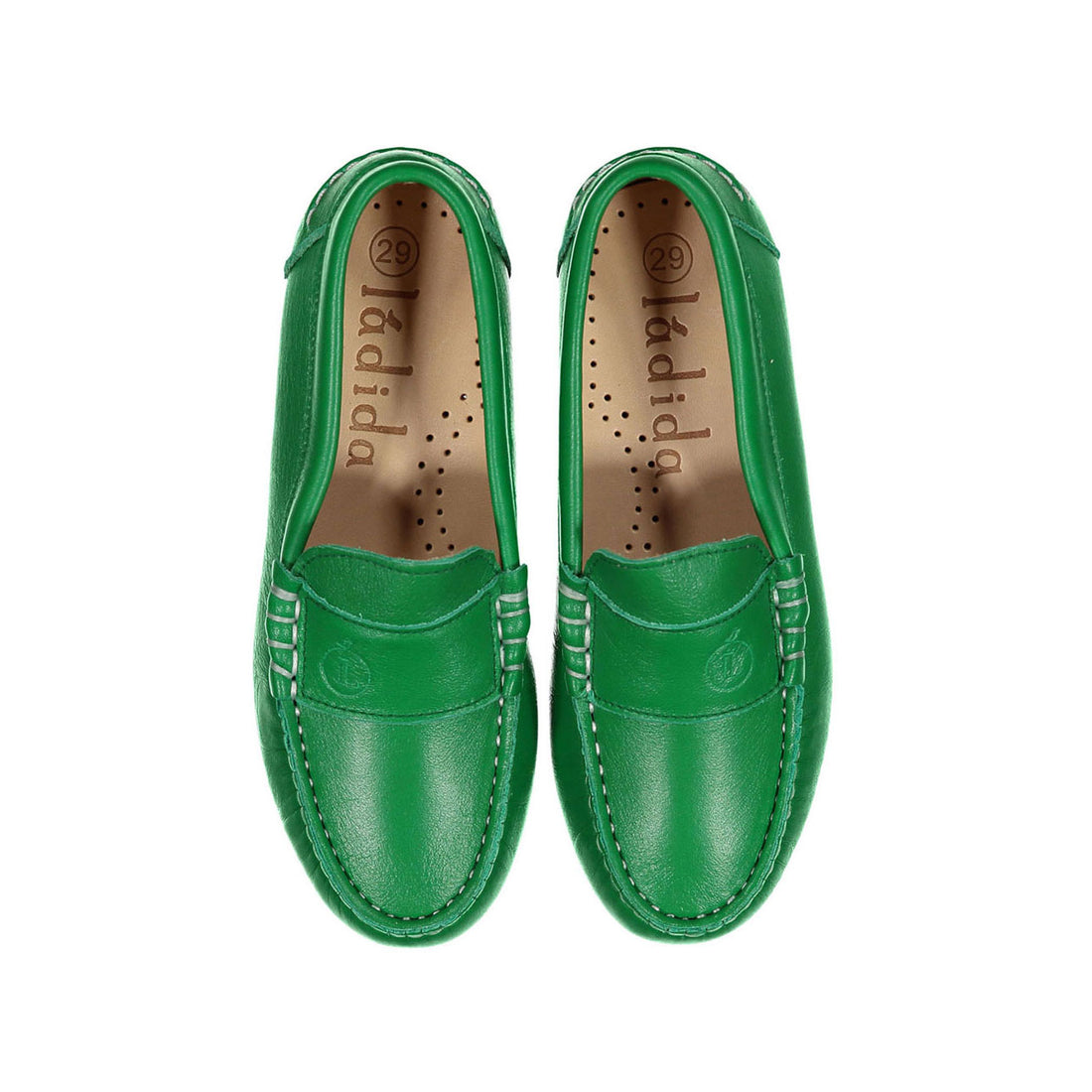 Ladida Green Leather Loafer