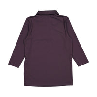 Ava Jeans Plum Zipper Polo