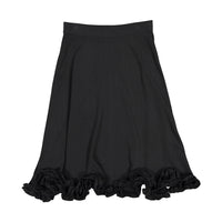 A4 Black Flower Detailed Skirt