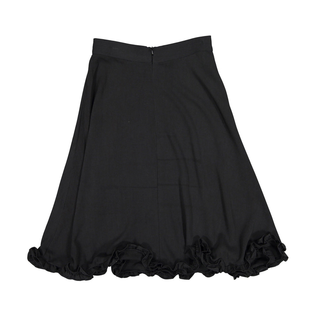 A4 Black Flower Detailed Skirt
