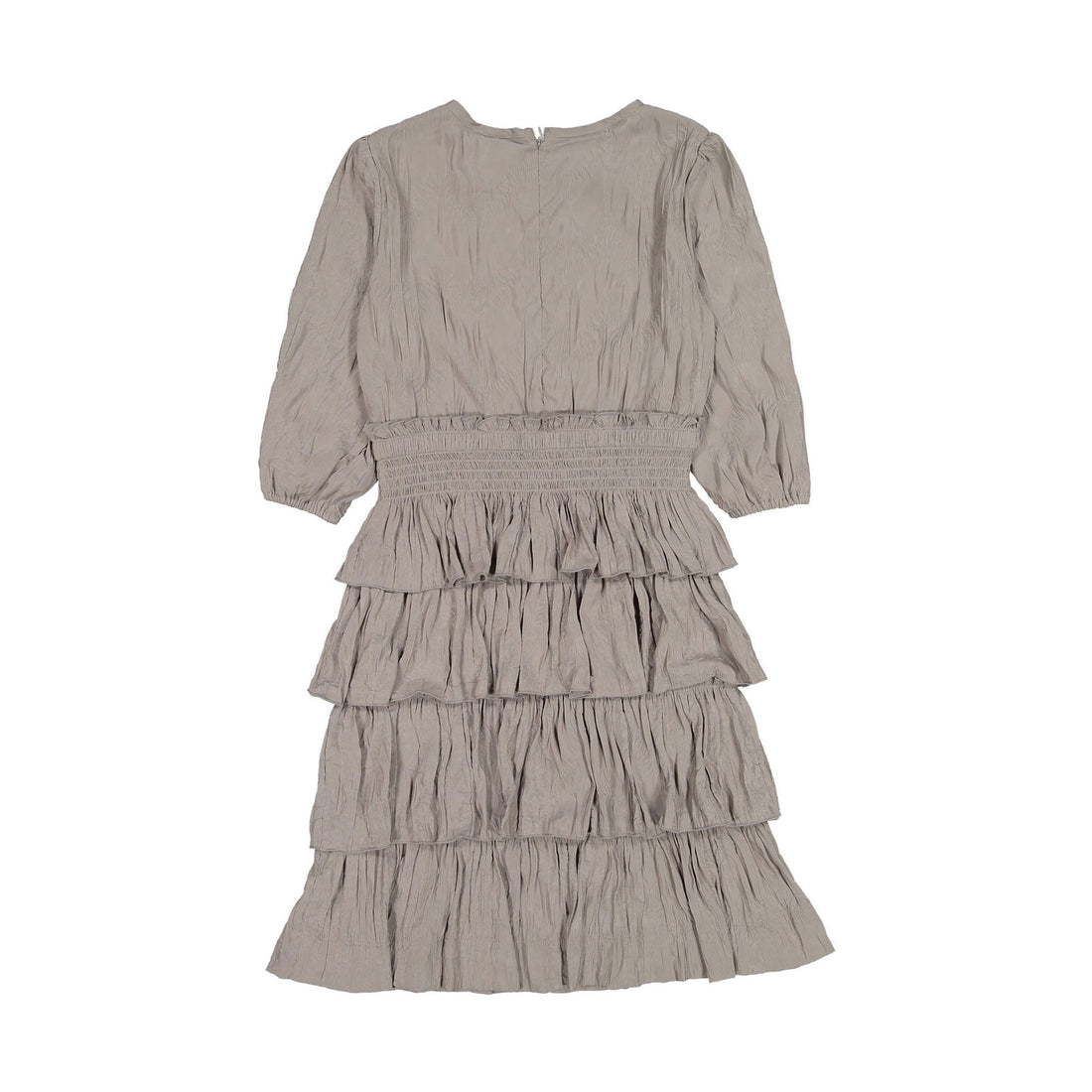 ROWE Taupe Creased Layered Dress