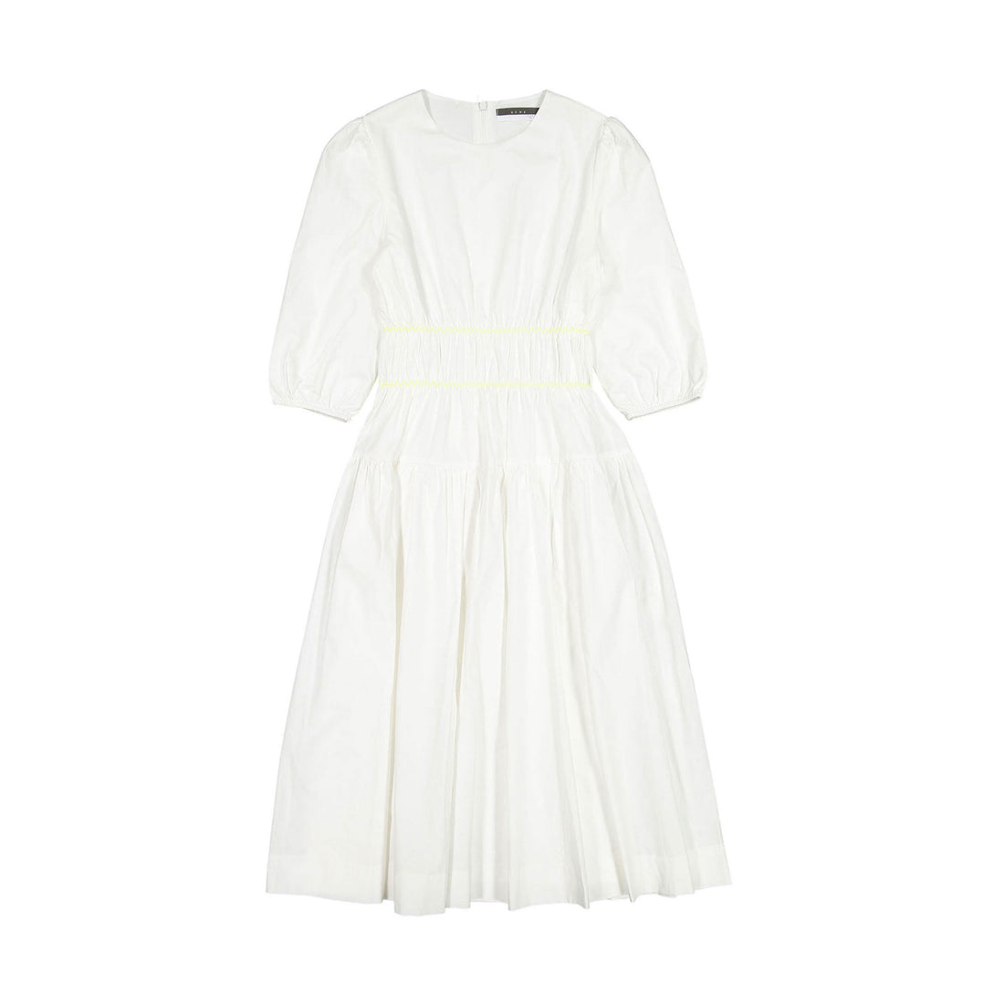 ROWE White Neon Stitch Dress