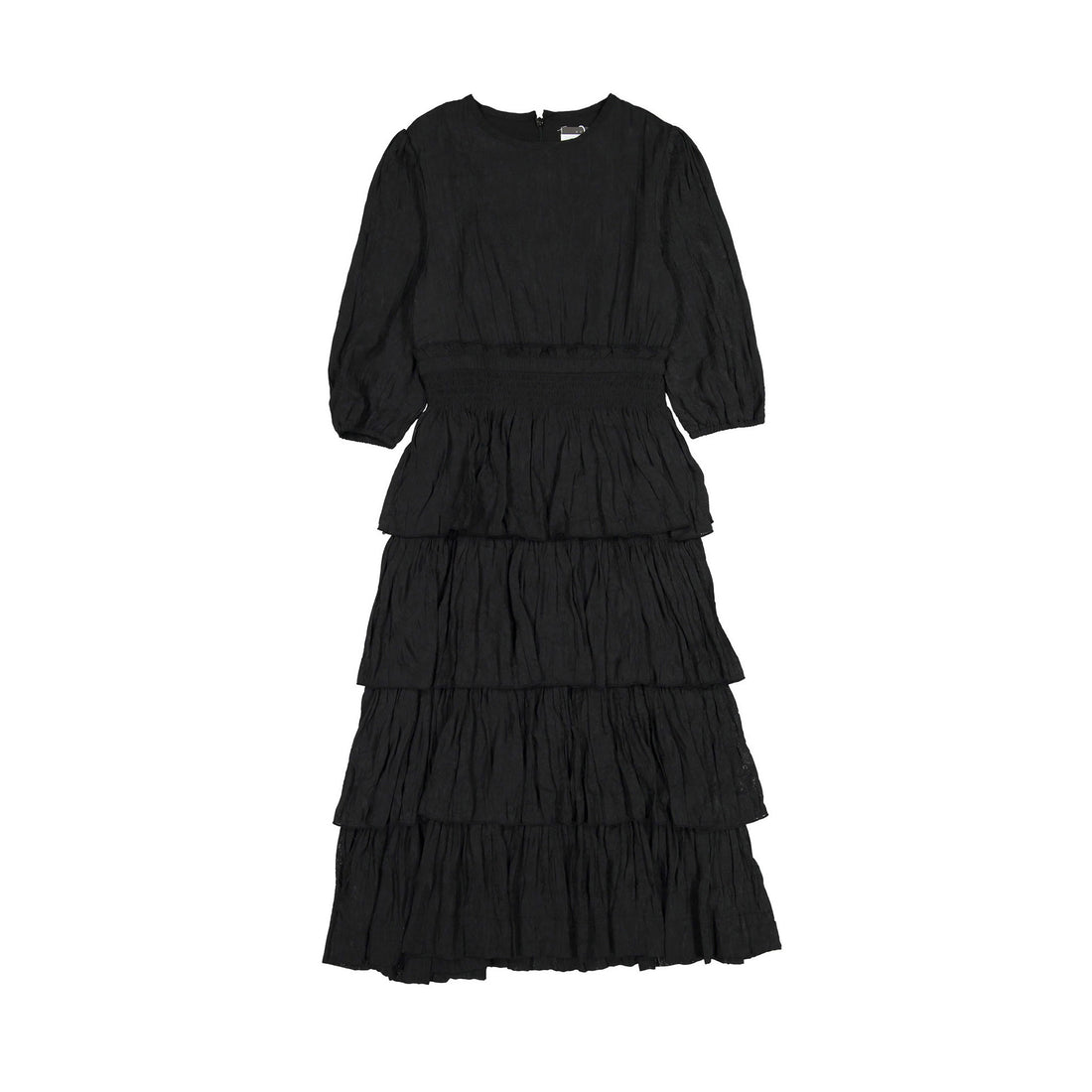 ROWE Black Creased Layered Dress