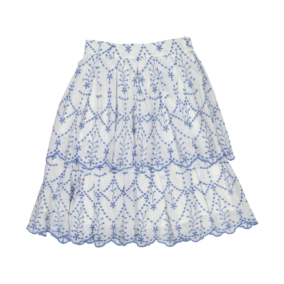 ROWE Blue Eyelet Skirt
