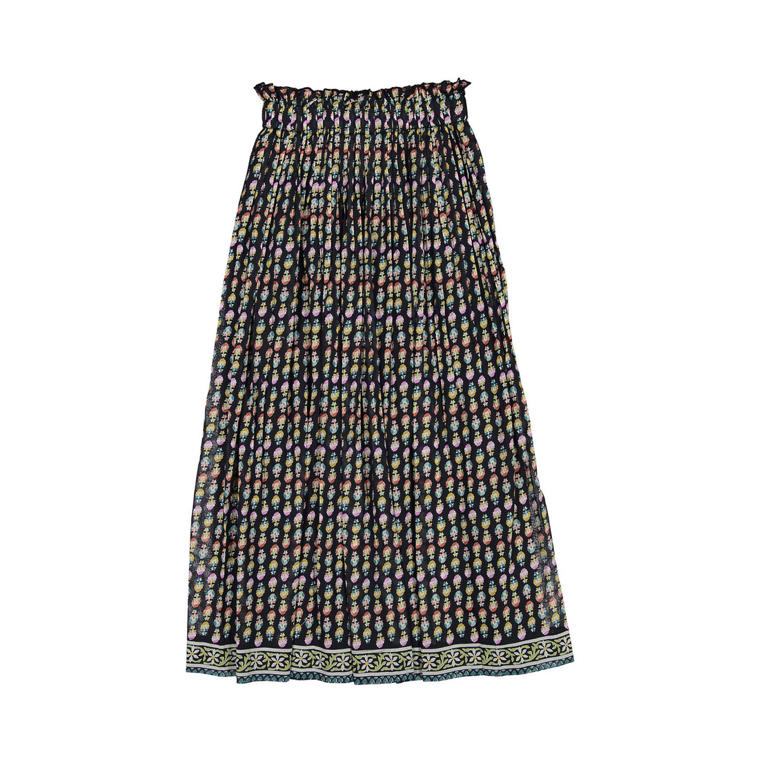ROWE Striped Floral Maxi Skirt