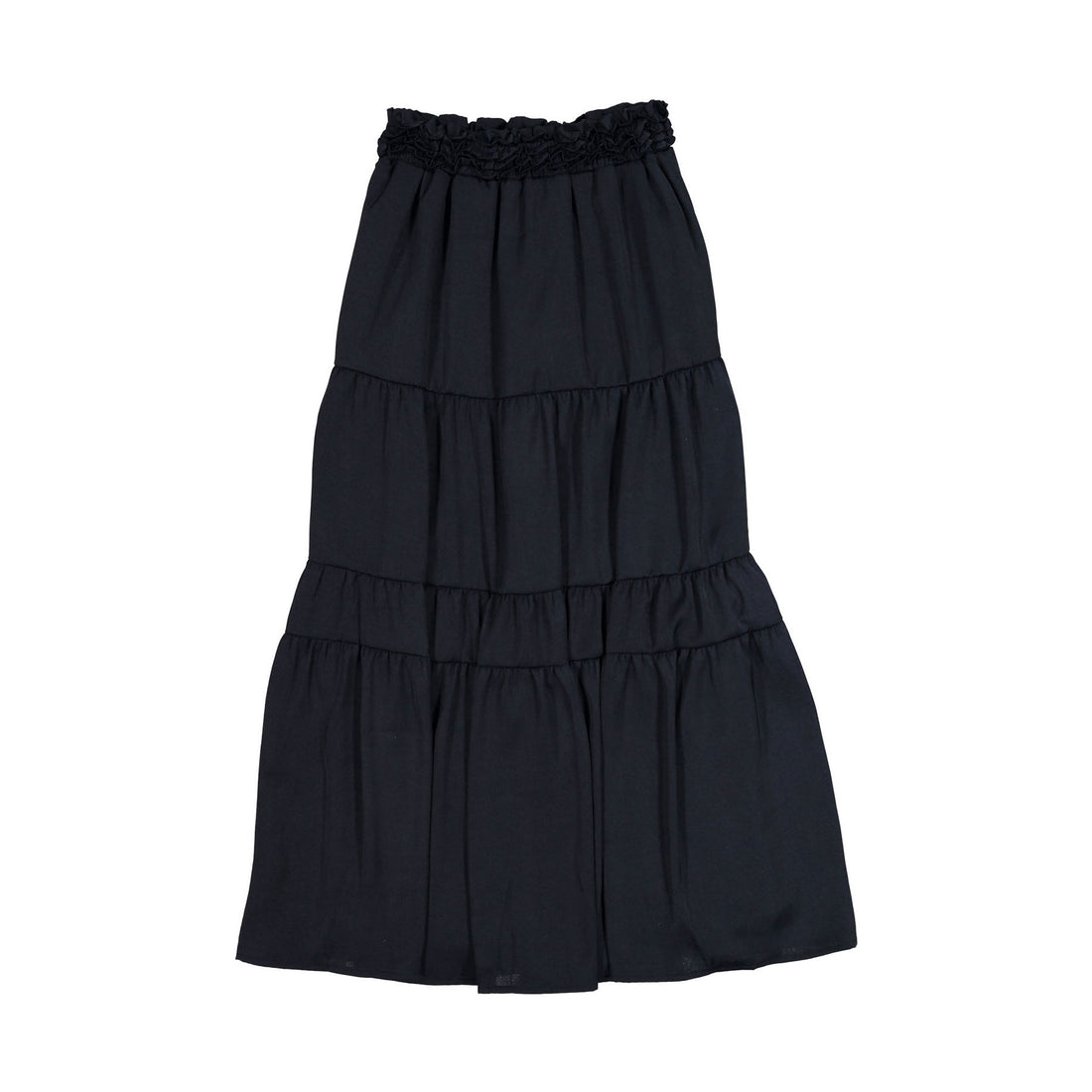 ROWE Navy Silk Skirt