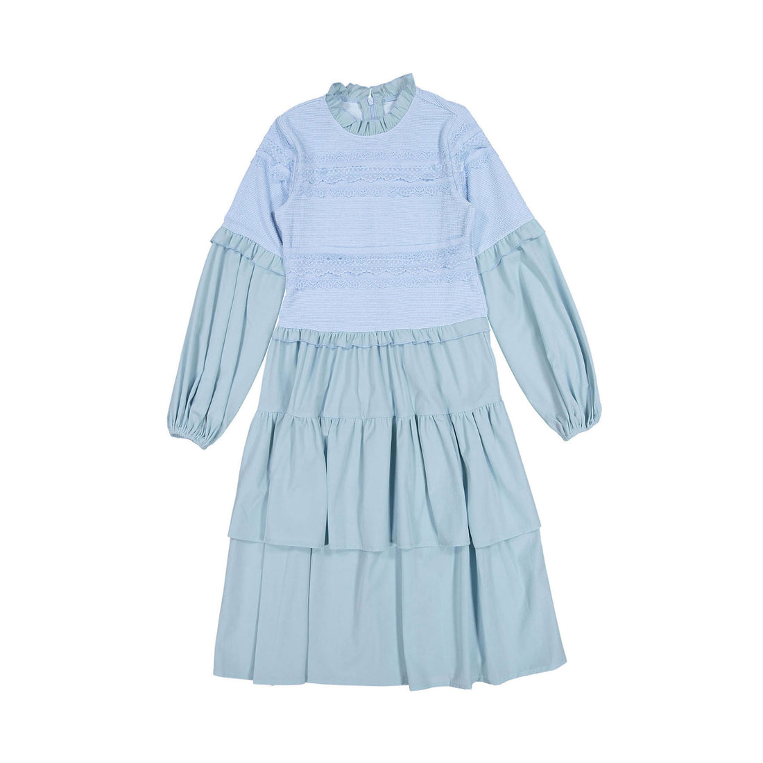 Ava and Lu Sky Stretch Lace Detail Dress