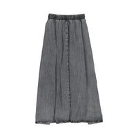zero + us Black Denim Patches Skirt