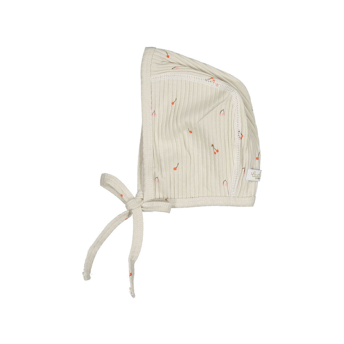 Ladida Layette Cherry Ribbed Bonnet