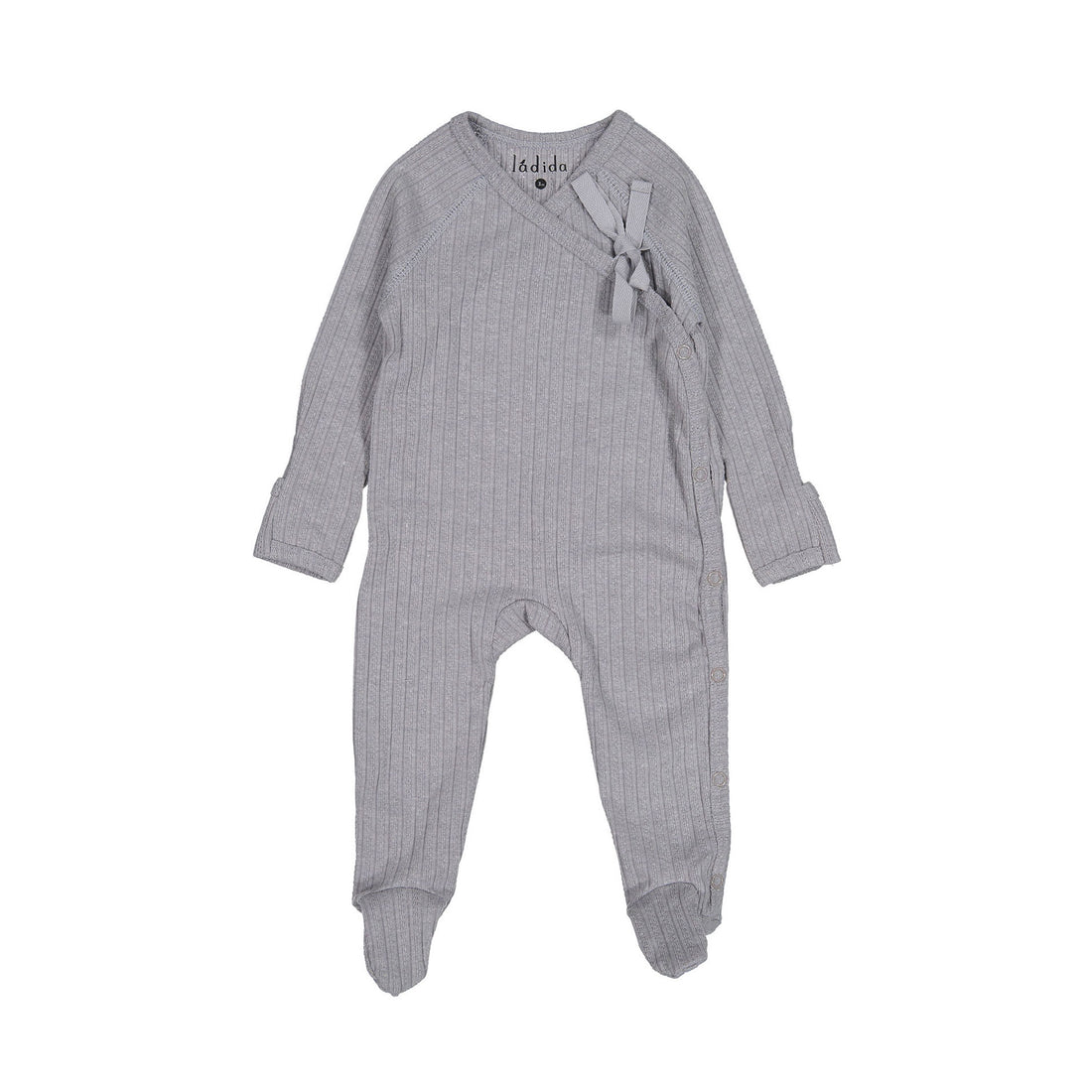 Ladida Layette Grey Pointelle Footie