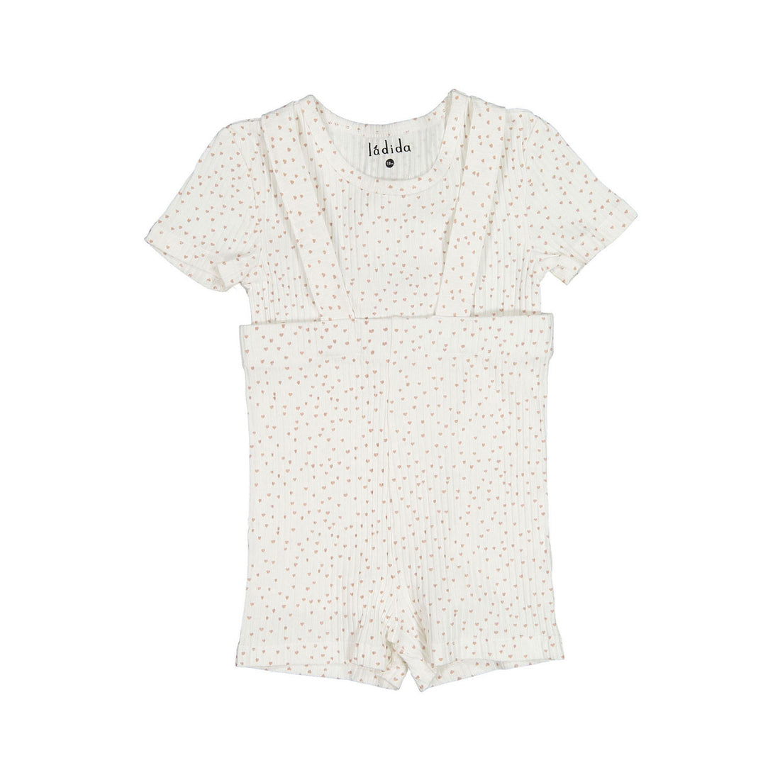 Ladida Layette Heart Suspender Set
